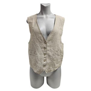 VTG Banana Republic Safari Vest XS gris avec capuche pour photographe