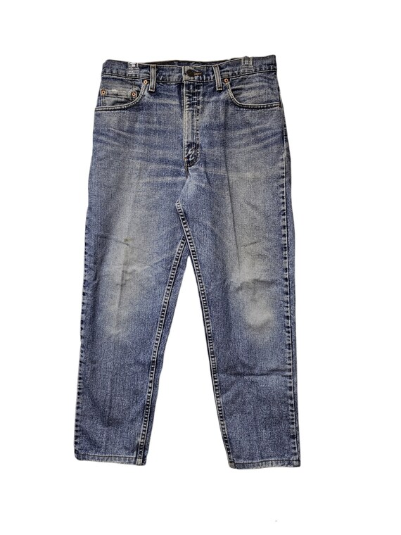 90s Levi's 550 Blue Denim Jeans . W34 L30 . Made in USA - Etsy