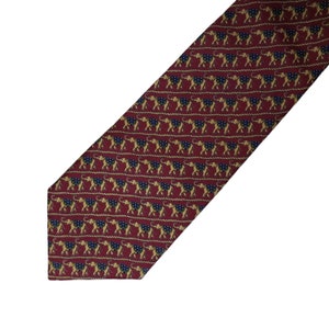 Jim Thompson elephant print 100%  silk necktie