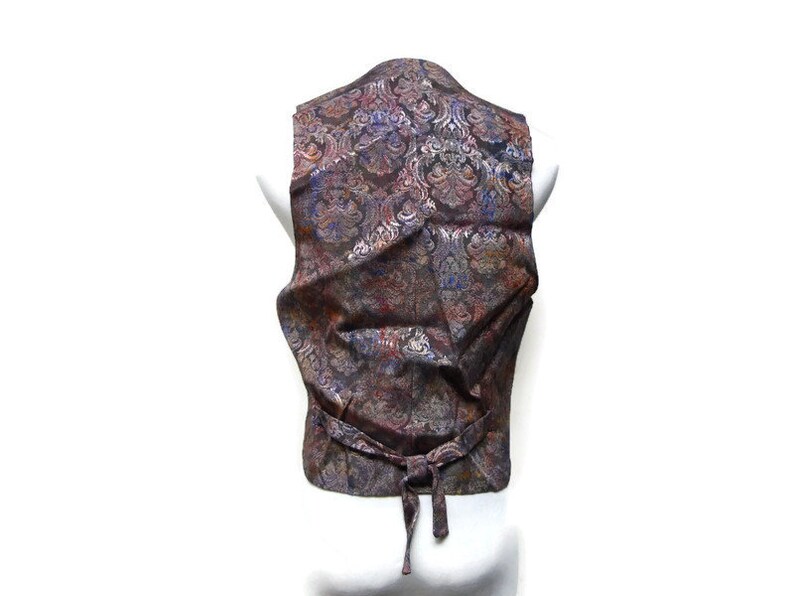 iridescent brocade vest fits medium