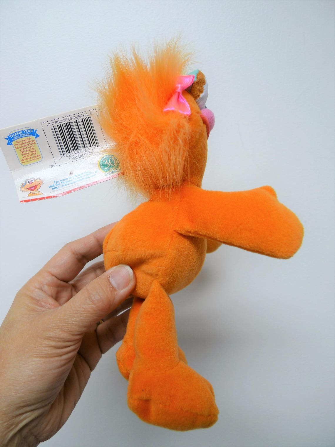 VINTAGE With TAG Zoe . 1997 Sesame Street Beans by TYCO Etsy