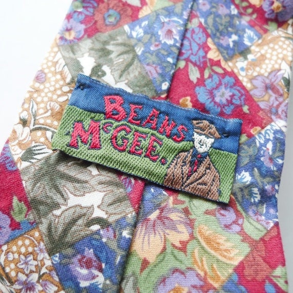 90s - 00s floral all necktie . made in USA - image 8