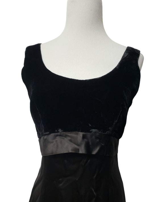 60s - 70s handmade black sleeveless midi dress . … - image 3