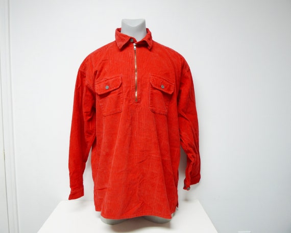 Marlboro . 90s red corduroy jacket . XL