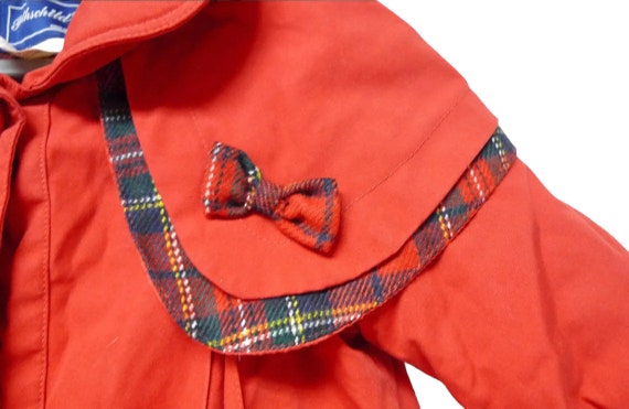 Rothschild . red pleated coat . size 2T - image 2