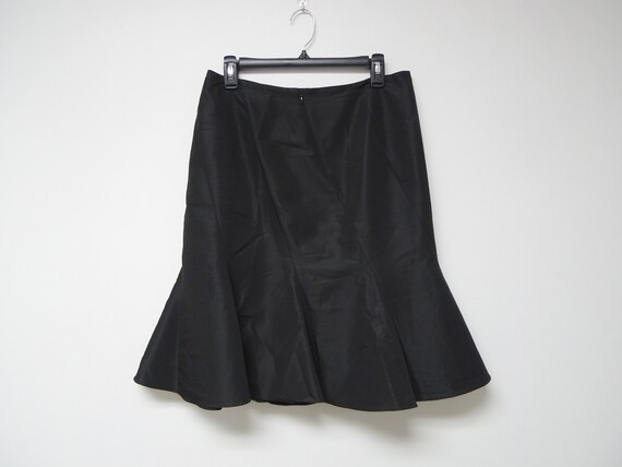 Nicole Miller . 90s black godet style skirt . siz… - image 5