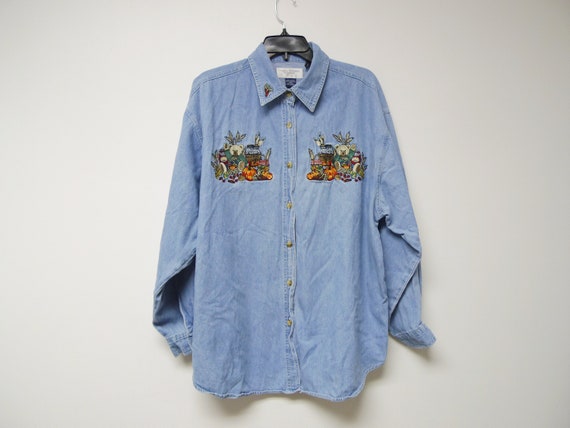 denim shirt size 20