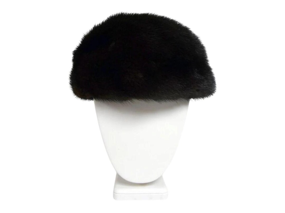 VTG  Bachrach\'s Original fur pillbox hat  . made in USA Vintage Bachrach main image 3