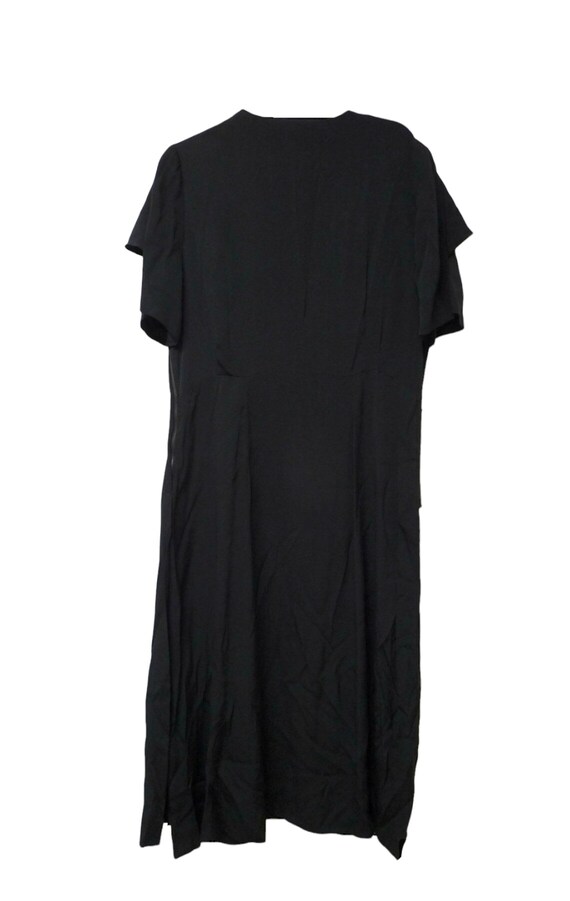 1920s black pleated dress . fits a large to extra… - image 3