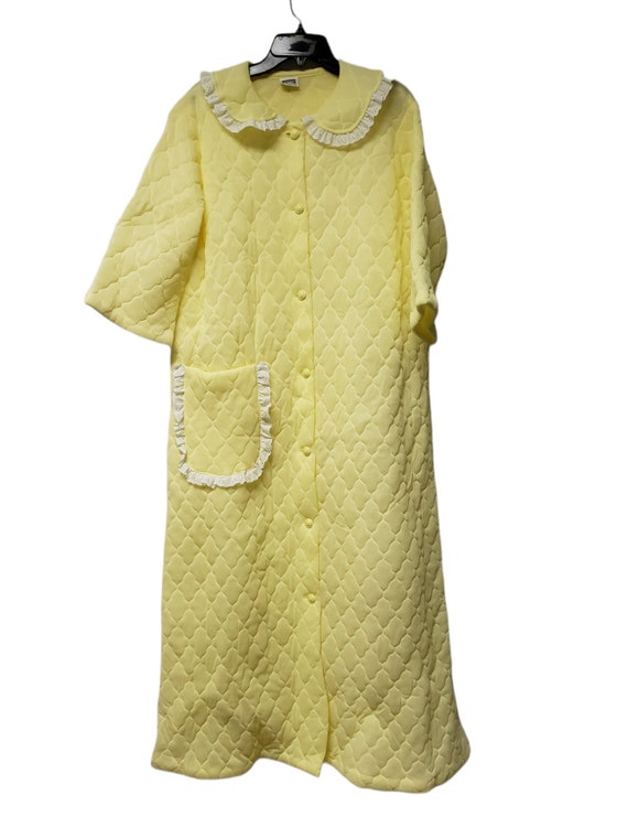 60s - 70s Montgomery Ward quilted evening robe . … - image 2