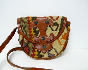 Carlos Falchi woven shoulder bag