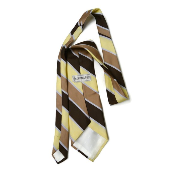 Suberba . 70s stripes poly necktie - image 2