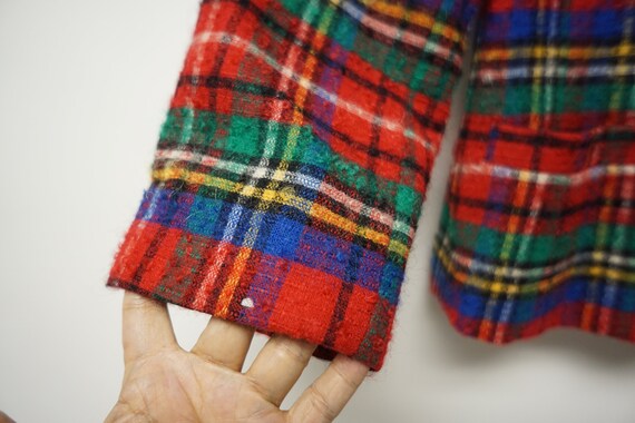 PENDLETON wool plaid jacket . size 10 . made in U… - image 6