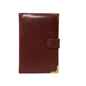 90s - 00s Edward Harvey brown calfskin leather portfolio folder