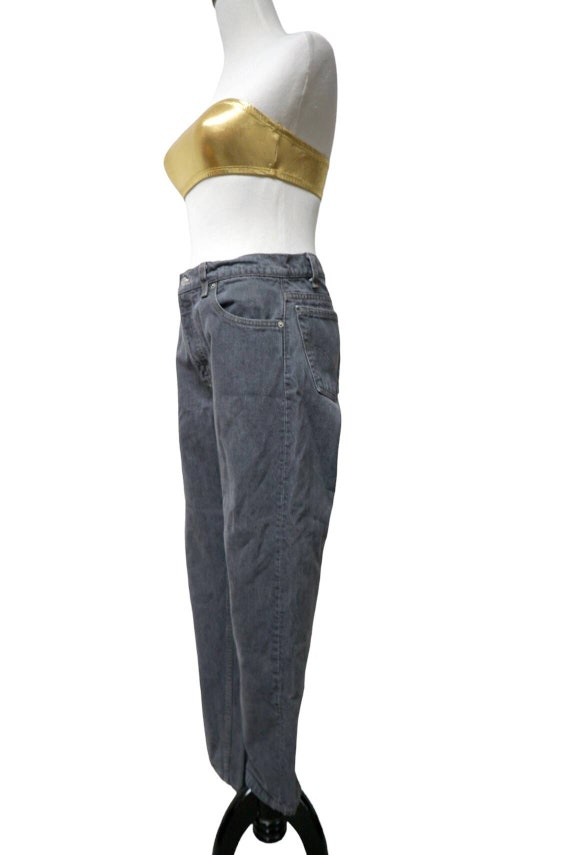 90s Levi's 550 gray denim high waist jeans . 30" … - image 3