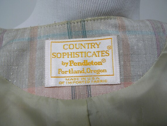 PENDLETON . vintage light jacket . size 10  .  ma… - image 5