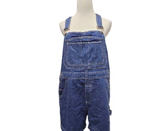 90s - 00 Bill Blass denim short overall . M