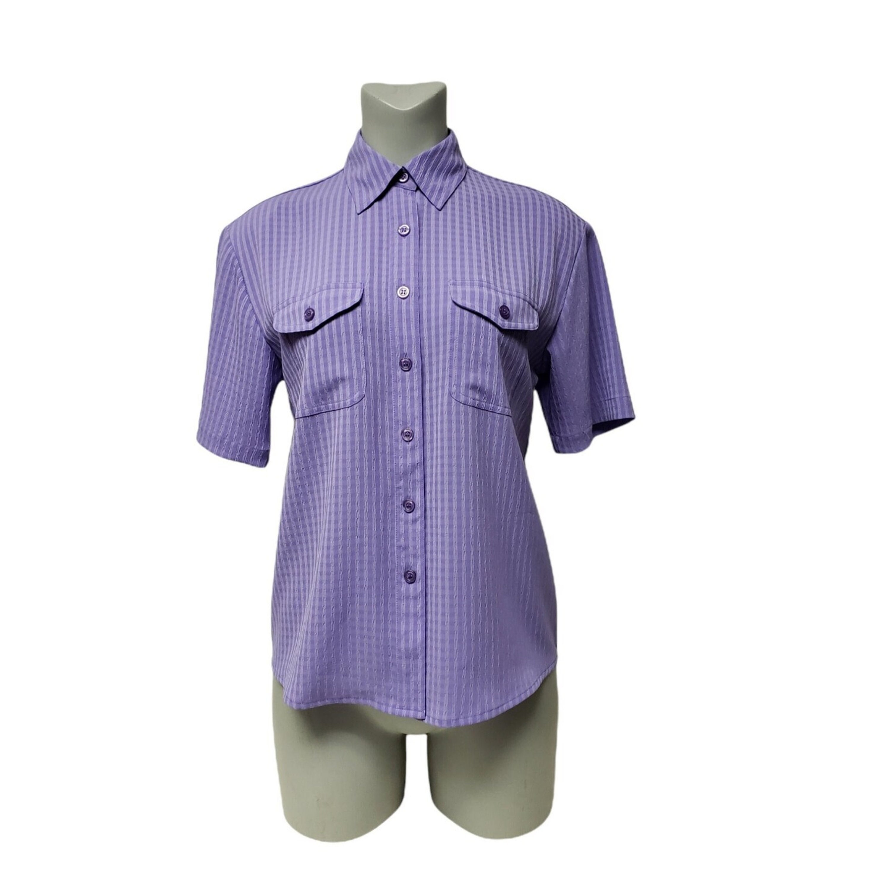 90s - 00s Apparenza Purple Button Down Short Sleeved Top . Small - Etsy, image size:3000x3000