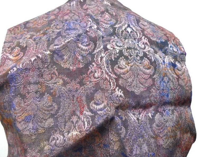 iridescent brocade vest fits medium