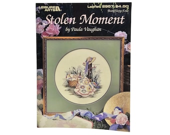 Folleto de patrones de punto de cruz de Leisure Arts de 1997