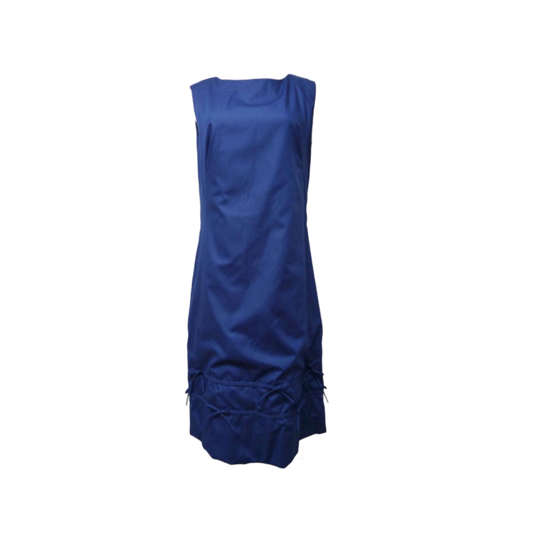 Tanner of North Carolina . 60s Blue Sleeveless Sheath Dress . Size 12 ...