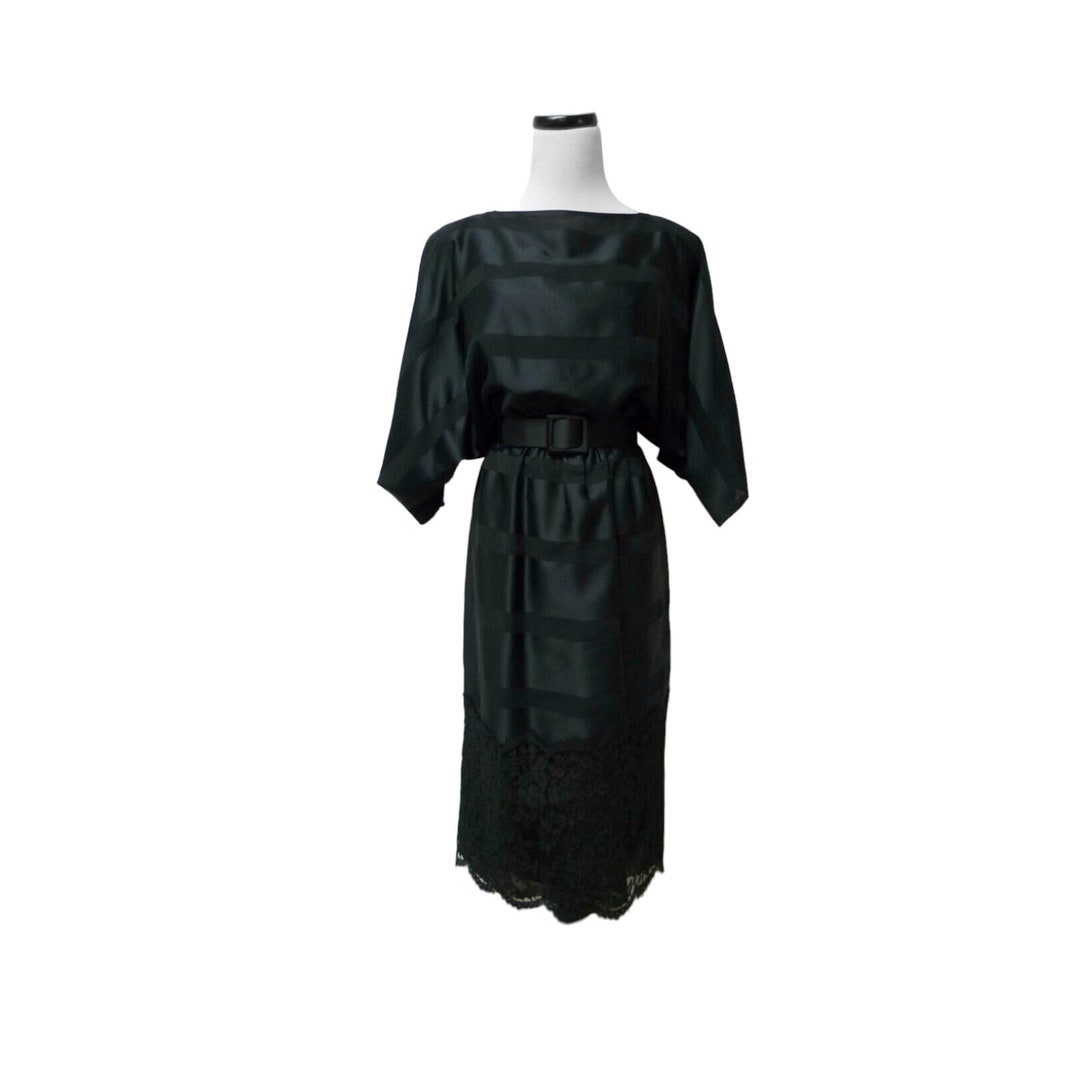 Veste Vintage Velours Noir Bill Blass Pour Giorgio Beverly Hills - Taille 12 (US) - État Très Bon