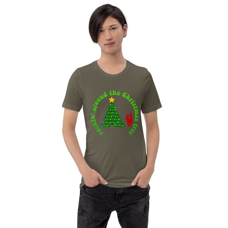 Rockin' Around the Christmas Tree Christmas Unisex t-shirt image 6