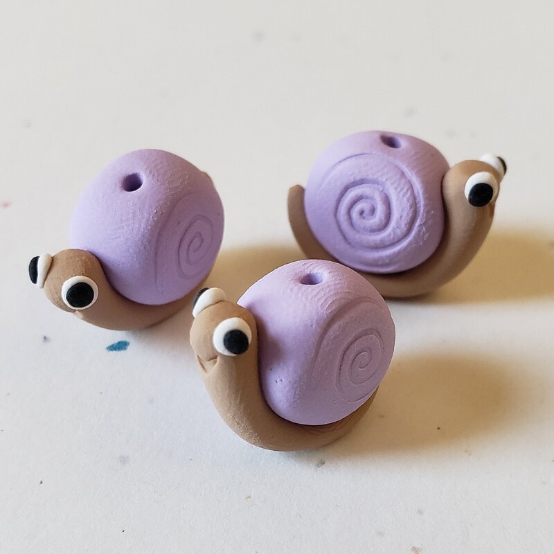 Polymer Clay Snail - Etsy