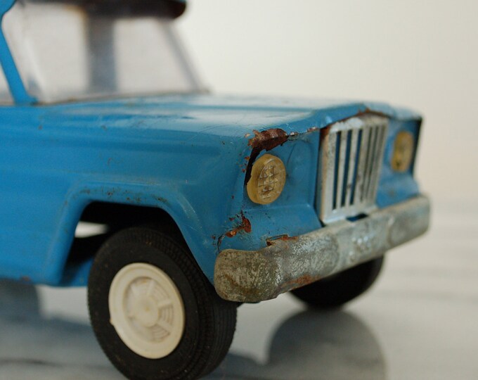 Vintage Tonka Blue Toy Truck Jeep Rusty Toy Truck Etsy