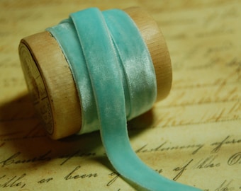 3/8inch Robins Egg Blue Velvet Ribbon