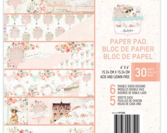 Prima Peach Tea 6 x 6 bloc de papel 30 hojas