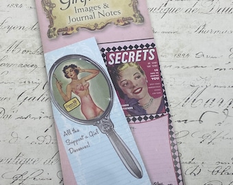 Crafty Secrets Heartwarming Vintage Image Journal Book Booklet Ephemera- Girlfriends