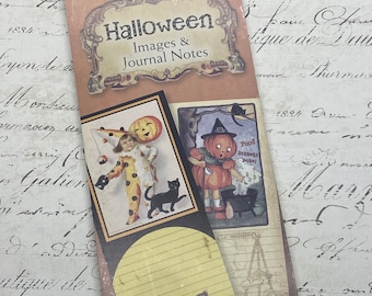 Crafty Secrets Heartwarming Vintage Image Journal Book Booklet- Halloween