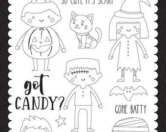 Echo Park Clear Stamps Halloween Got Candy