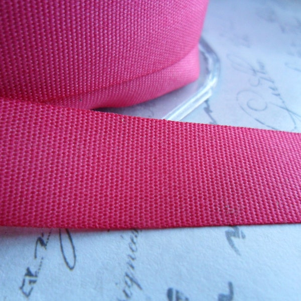 Light Canvas Hotpink Ribbon approx 5/8  inch wide