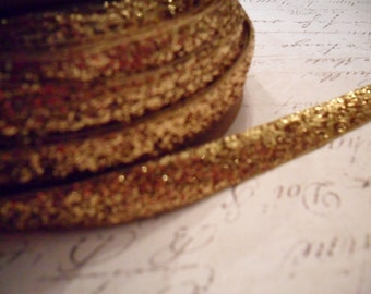 Metallic Gold Velvet Ribbon