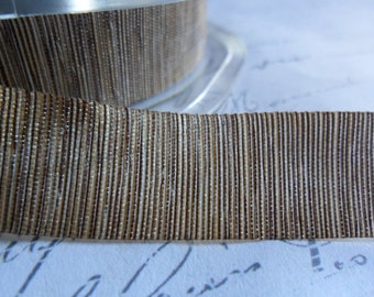5/8 Gold Brown Varigated Sheer Shimmer Ribbon
