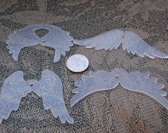 Clear Acrylic Angel Wings 4 sets