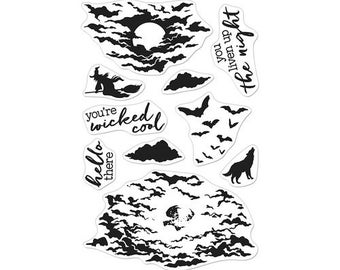 Hero Arts Clear Color Layering Stamp Set Moonlit Night