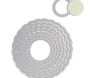 Sizzix Framelits Scalloped Circle dies