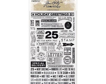 Tim Holtz Ideaology Christmas 2022 Remnant Rubs