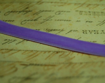 1/4 inch Very Violet Velvet Ribbon
