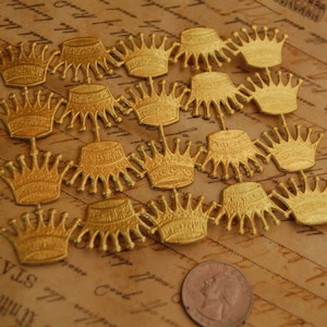 Gold Foil German Dresden Scrap Crowns