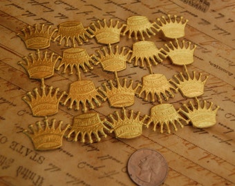 Gold Foil German Dresden Scrap Crowns