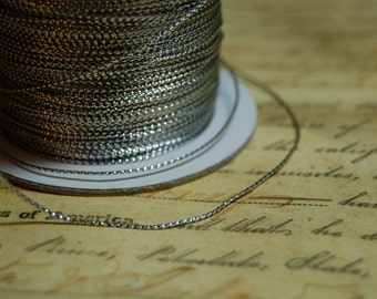 Silver Metallic Tiny Tinsel Cord