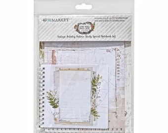 49 and Market Vintage Artistry Nature Study Spiral Notebook Set