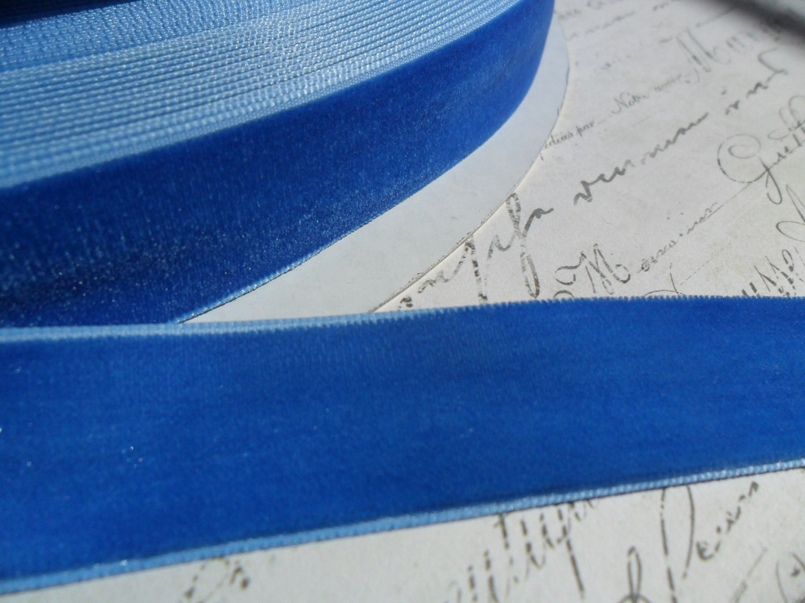 Deep Cornflower Blue 7/8 Velvet Ribbon Etsy