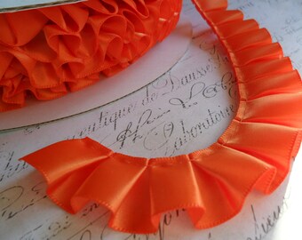 Baby Pink Satin Box Pleat Ruffle 7/8 Wide Ribbon Trim | Etsy