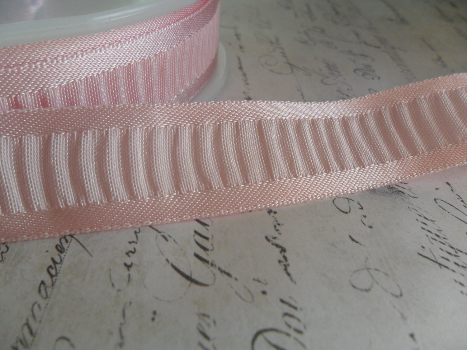 Baby Pink Ribbons 7/8 width Pre-Cut to ANY LENGTH!