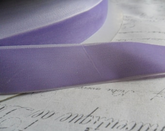 7/8 inch  Violet Velvet Ribbon